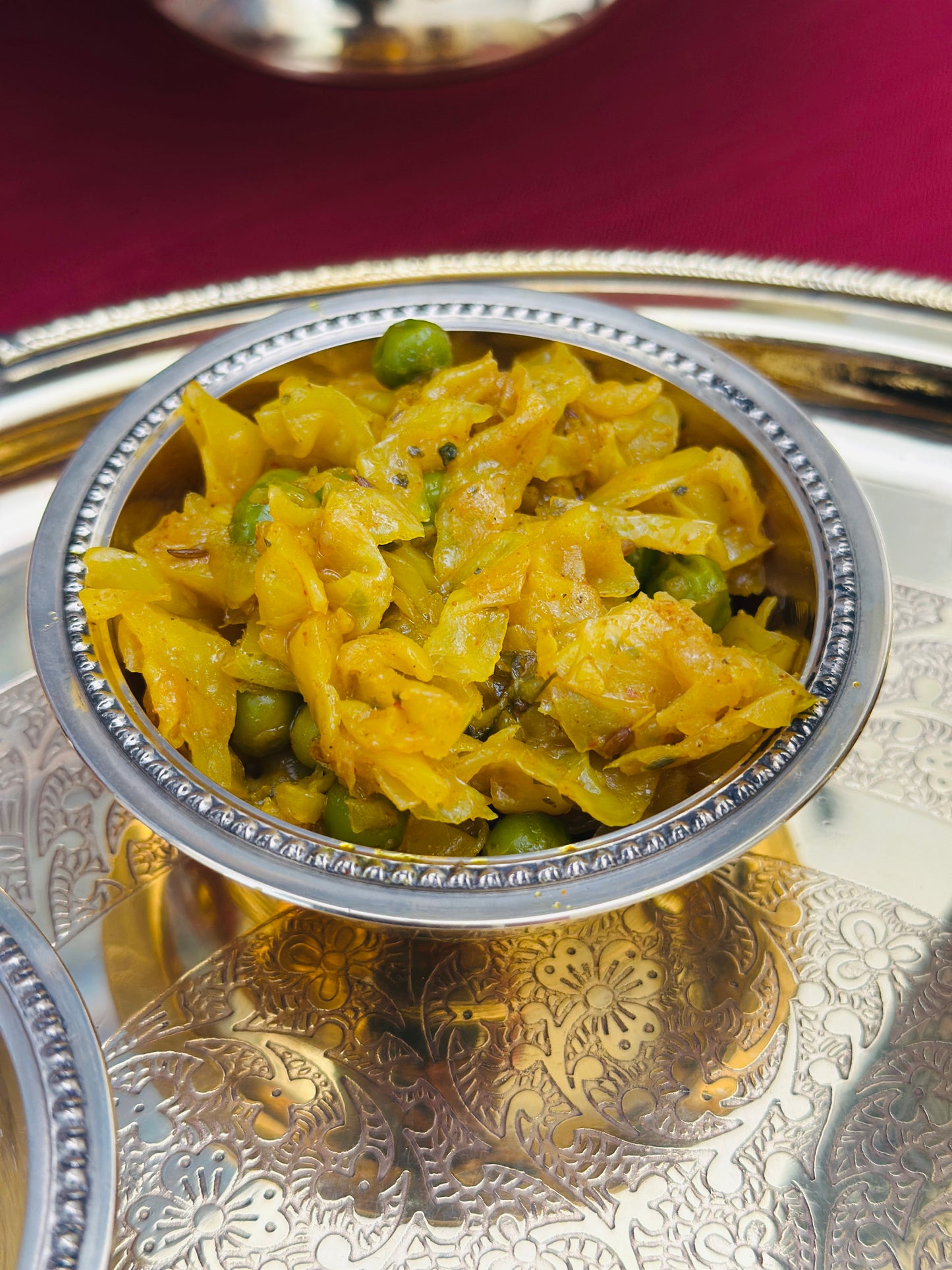 Cabbage & Peas Sabzi