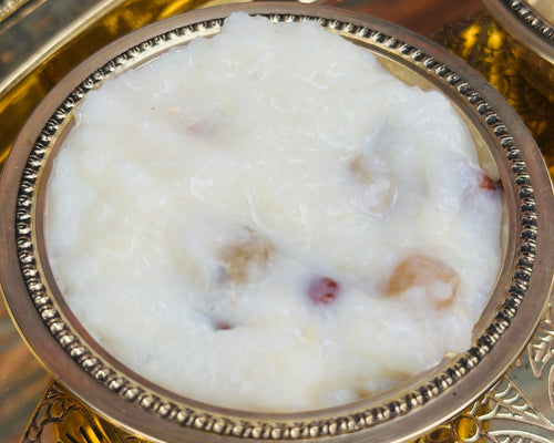 Royal Ruby Kheer catering tray – creamy traditional Indian rice pudding, perfect for weddings, parties and events