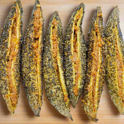 Karela Stuffed Sabzi (Bitter Gourd)