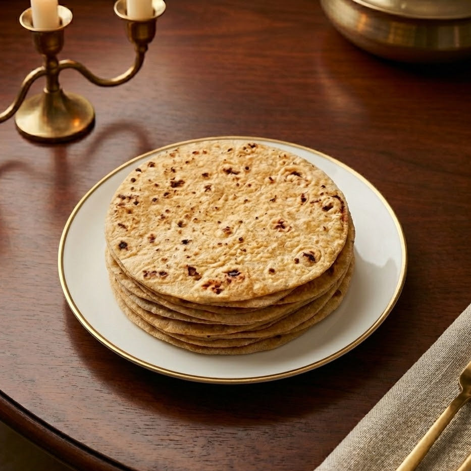 Freshly prepared handmade whole wheat roti, soft and golden-brown, served hot from our certified commercial kitchen in Newmarket. Where to buy bulk roti near me